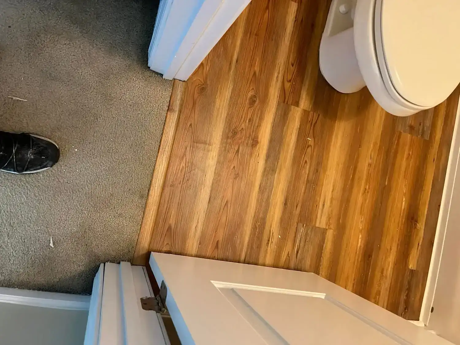 Carpet And Hardwood Combination