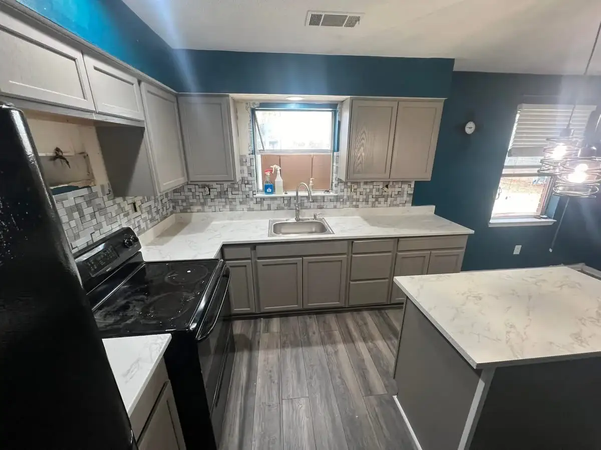 Kitchen Remodel A Cabinets Paint Flooring