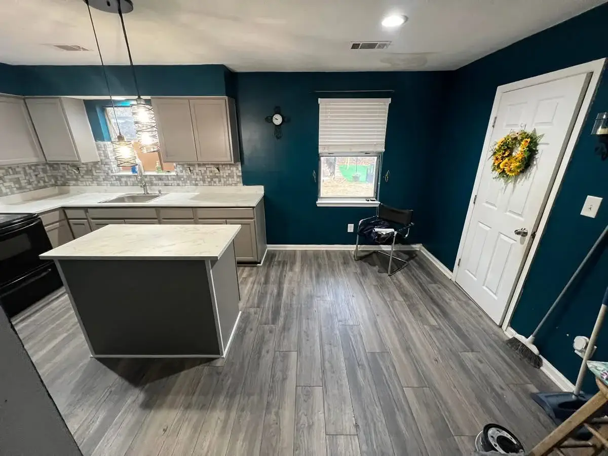 Kitchen Remodel A Cabinets Paint Flooring