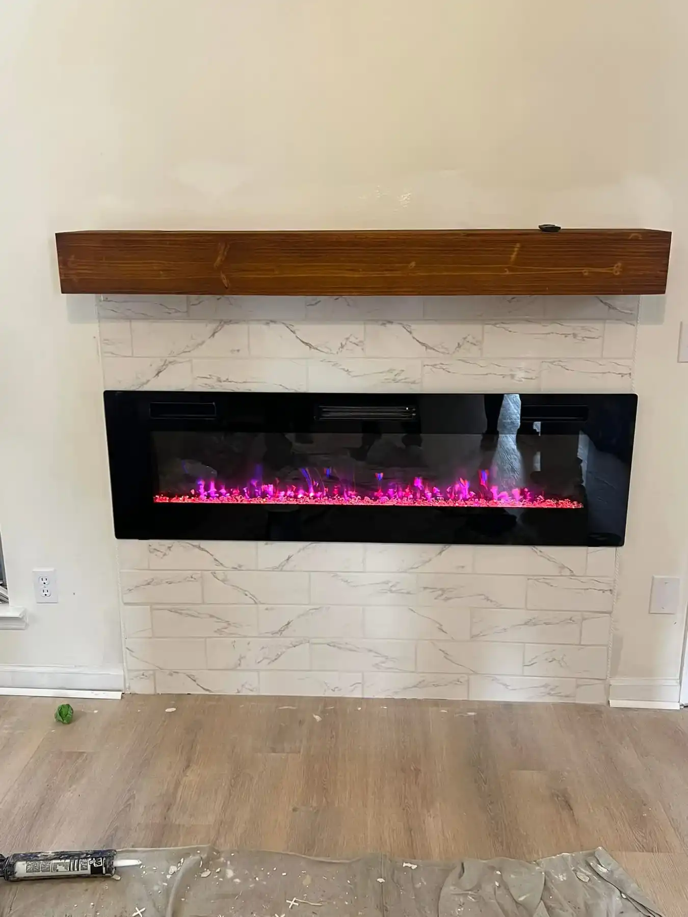 Living Room Fireplace Feature