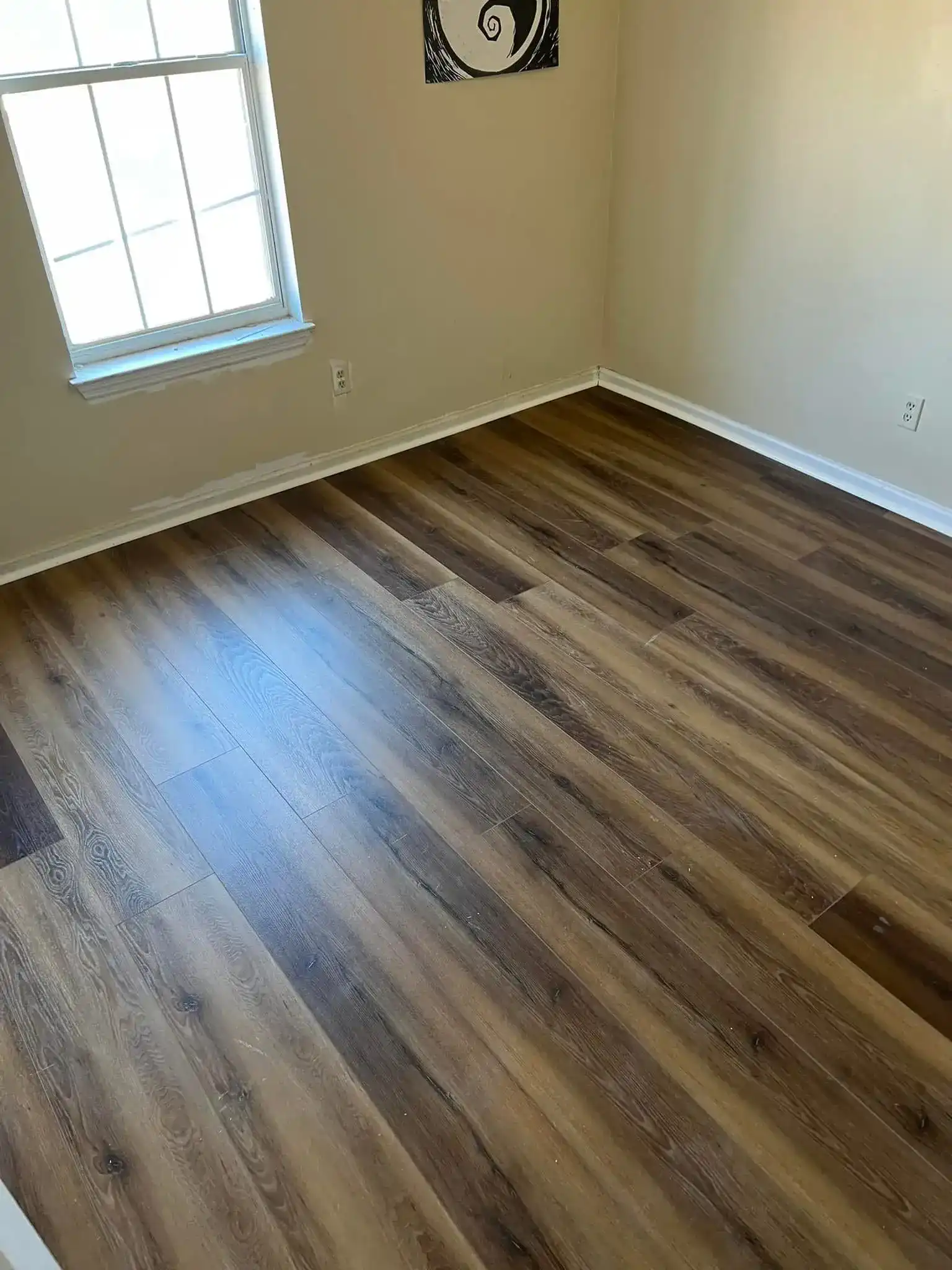 LVP Rich Brown Living Room