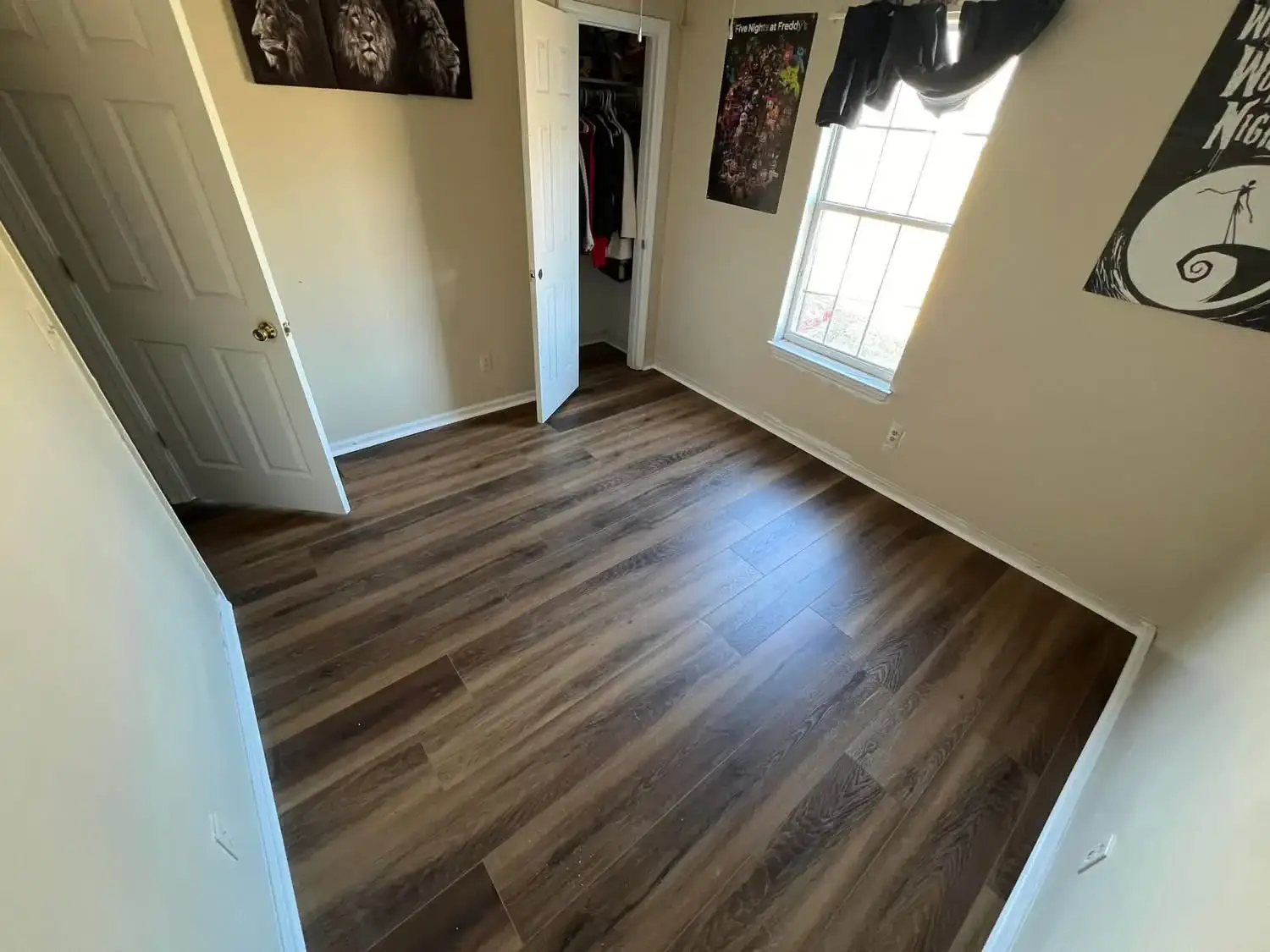 LVP Rich Brown Living Room